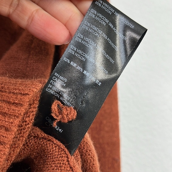 Anthropologie Welford Tunic‎ Sweater Cedar Brown size XS - Picture 5 of 7